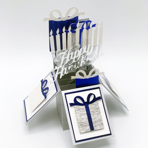 Happy Hanukkah Pop Up Holiday Greeting Card