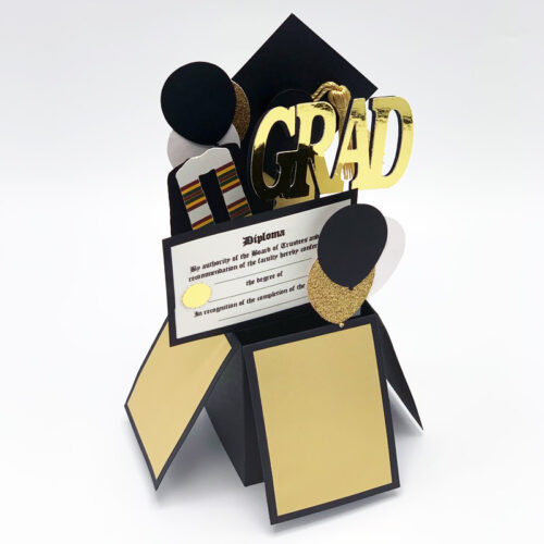 Congrats Grad Pop Up Card