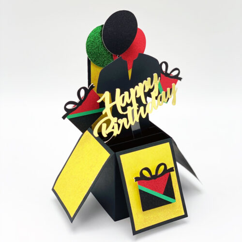 Pan-African Inspired (His) Pop Up Birthday Card