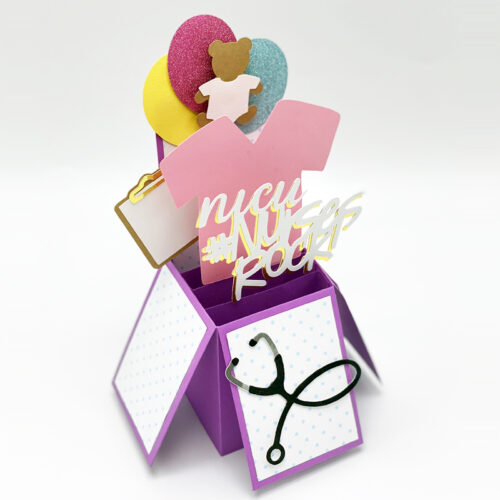 NICU Nurses Rock! Pop Up Card